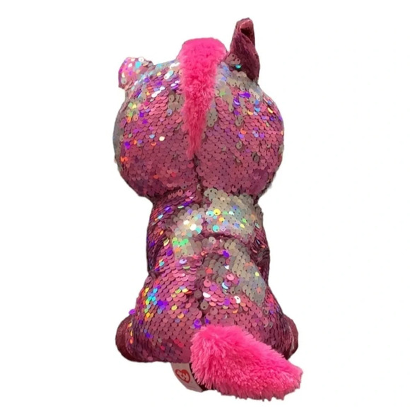 Ty FLIPPABLES Sparkle Pink Unicorn - Picture 2 of 4